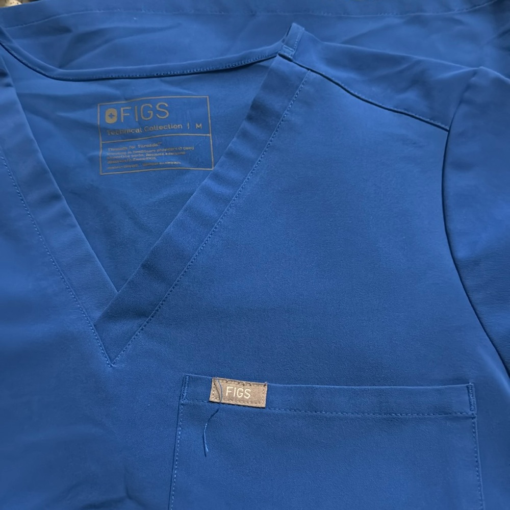 Very nice blue Figs nursing top. Size Medium.